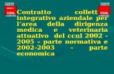 Contratto collettivo integrativo aziendale per l’area della dirigenza medica e veterinaria attuativo del ccnl 2002 - 2005 – parte normativa e 2002-2003.