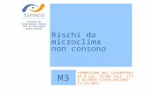 Rischi da microclima non consono SiRVeSS Sistema di Riferimento Veneto per la Sicurezza nelle Scuole M3 FORMAZIONE DEI LAVORATORI EX D.Lgs. 81/08 (art.