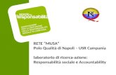 RETE “MUSA” Polo Qualità di Napoli – USR Campania laboratorio di ricerca-azione: Responsabilità sociale e Accountability.