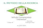 IL METODO DELLA RICERCA Istituto Comprensivo “Leonessa” Docente: Classe IA Colangeli Elisa a.s.2013-2014.