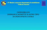 CATEGORIA D3 DIORAMI E SCENETTE DI ALTRO TIPO DI OGNI EPOCA E SCALA 9° Mostra concorso Nazionale di modellismo “Città di Verona”