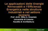 Confindustria Risparmio Energetico Mantova 2007 Le applicazioni delle Energie Rinnovabili e l’Efficienza Energetica nelle strutture industriali e nel settore.