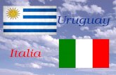Uruguay Italia. Cielo Primi nove dipartimenti Sol de mayo Indipendenza dalla Spagna Sangue versato in guerra Pace e fede cattolica Speranza in un’Italia.