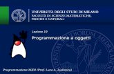 Programmazione a oggetti Lezione 19 Programmazione MIDI (Prof. Luca A. Ludovico)