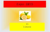 Expo 2015 Il limone. Indice 1) origine e prodotto 2) quando e come si coltiva 3) le varietà 4) utilizzi e proprietà 5) approfondimenti.
