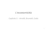 L’economicità Capitolo 5 – Airoldi, Brunetti, Coda 1.