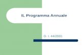 IL Programma Annuale D. I. 44/2001. Il budget.