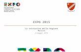 EXPO 2015 Le iniziative della Regione Molise 2 maggio 2014.
