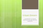 Urban Dream L’ambiente è un bene prezioso che tutti devono rispettare.
