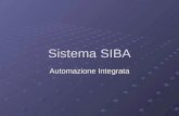 Sistema SIBA Automazione Integrata. Che cos’è SIBA SIBA è un sistema di controllo ed automazione integrato. Esso si interfaccia con TUTTI i dispositivi.