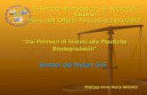 “Dai Polimeri di Sintesi alle Plastiche Biodegradabili” IT- Settore Tecnologico- “B. Focaccia” Salerno Piano dell’Offerta Formativa 2011/2012 Sintesi del.