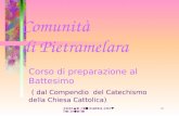 Chiesa San Rocco Pietramelara1 Comunità di Pietramelara Corso di preparazione al Battesimo ( dal Compendio del Catechismo della Chiesa Cattolica)