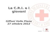 La C.R.I. e i giovani Giffoni Valle Piana 27 ottobre 2012.
