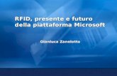 Gianluca Zanelotto RFID, presente e futuro della piattaforma Microsoft.