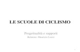 LE SCUOLE DI CICLISMO 1 Progettualità e supporti Relatore: Maurizio Luzzi.