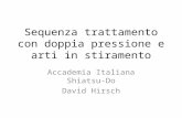 Sequenza trattamento con doppia pressione e arti in stiramento Accademia Italiana Shiatsu-Do David Hirsch.