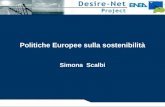 Politiche Europee sulla sostenibilità Simona Scalbi.