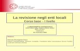 1 Relatore: Dott.ssa Giuseppina Greco Dottore Commercialista, Revisore Contabile, Presidente della Commissione Servizi Pubblici Locali del CNDCEC (Roma)
