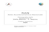 RAN Rete Accelerometrica Nazionale Monografia della postazione di Valle Aterno – F. Aterno Codice stazione AQA Prima compilazione: 17 Ottobre 2006 Aggiornamento:
