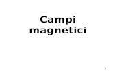 1 Campi magnetici. 2 CAMPO MAGNETICO generato da un magnete.