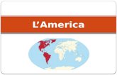 L’America.  America del nord  America del sud L’America è un grande continente suddiviso in due subcontinenti I due subcontinenti sono collegati dall’istmo.