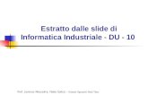 Prof. Lorenzo Mezzalira, Fabio Salice – Sistemi Operativi Real Time Estratto dalle slide di Informatica Industriale - DU - 10.