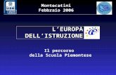 Montecatini Febbraio 2006 Il percorso della Scuola Piemontese L’EUROPA DELL’ISTRUZIONE.