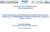 Secondo Barbero Arpa Piemonte – Centro Funzionale Regionale Torino, 7 febbraio 2014 Direttiva P.C.M. 8 febbraio 2013 Piani di laminazione VALUTAZIONE DELL’INFLUENZA.