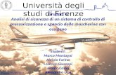 Università degli studi di Firenze Gruppo: 6 Analisi di sicurezza di un sistema di controllo di pressurizzazione e sgancio delle mascherine con ossigeno.