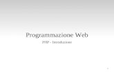 Programmazione Web PHP - Introduzione 1. PHP: Hypertext Preprocessor è un linguaggio di programmazione utilizzato prevalentemente per la programmazione.