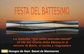 Monges de Sant Benet de Montserrat La melodia “Qui tollis peccata mundi” (3’18) del Gloria della Messa in si minore di Bach, ci invita a ringraziare.