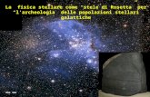 1 La fisica stellare come “stele di Rosetta” per “l’archeologia” delle popolazioni stellari galattiche NGC 346