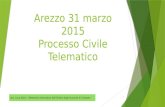 Arezzo 31 marzo 2015 Processo Civile Telematico 1.