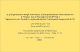 1. 2 DEFINIZIONI E METODI DI PROGETTAZIONE il Project Cycle Management (PCM) ed il Logical Framework Approach (LFA)