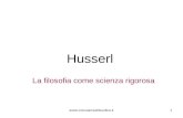 1 Husserl La filosofia come scienza rigorosa arete-consulenzafilosofica.it.