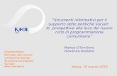 Dipartimento Mercato del Lavoro e Politiche Sociali Struttura Inclusione Sociale Roma, Corso Italia 33 Roma, 18 marzo 2015 “Strumenti informativi per il.