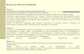 Modulo di ANALISI CHIMICHE Blocco I Il campione e le principali tecniche di campionamento. Metodi per la preparazione e conservazione del campione. Introduzione.