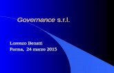 Governance s.r.l. Lorenzo Benatti Parma, 24 marzo 2015