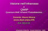 Visione nell’infrarosso e QWIP Quantum-Well Infrared Photodetectors Visione nell’infrarosso e QWIP Quantum-Well Infrared Photodetectors Docente: Mauro.