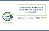 Economia,Europa e moneta unica:quali scenari? Warren Mosler– Rete MMT.