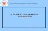 COMMISSIONE STUDI ENTI NON COMMERCIALI IL BILANCIO DEGLI ENTI NON COMMERCIALI Dott. Guerrino Benedetti.