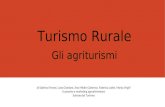 Turismo Rurale Gli agriturismi di Sabrina Ferroni, Luna Giordani, Ana Mildre Gutierrez, Federica Latini, Marta Virgili Economia e marketing agroalimentare.