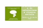 L’intervista in valutazione e ricerca sociale Parole di chi non ha voce Progettazione e valutazione nelle politiche sociali Università di Genova Scienze.