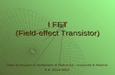I FET (Field-effect Transistor) Corso di recupero di Fondamenti di Elettronica – Università di Palermo A.A. 2014-2015.