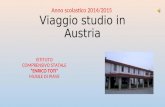 Viaggio studio in Austria ISTITUTO COMPRENSIVO STATALE “ENRICO TOTI” MUSILE DI PIAVE Anno scolastico 2014/2015.