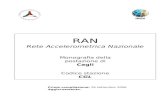 RAN Rete Accelerometrica Nazionale Monografia della postazione di Cagli Codice stazione CGL Prima compilazione: 26 settembre 2006 Aggiornamento: