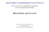 MACCHINE E AZIONAMENTI ELETTRICI A Corso di Laurea in Ingegneria Industriale Anno Accademico 2012-2013 Docente Prof. Francesco Benzi Università di Pavia.