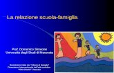 La relazione scuola-famiglia Prof. Domenico Simeone Università degli Studi di Macerata Illustrazioni tratte da: “Album di famiglia” Pinacoteca Internazionale.
