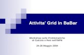 Attivita' Grid in BaBar Workshop sulle Problematiche di Calcolo e Reti nell'INFN 24-28 Maggio 2004.