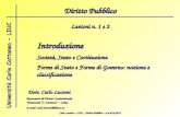 Carlo Lucioni – LIUC - Diritto Pubblico – a.a.2014/2015 Università Carlo Cattaneo - LIUC Introduzione Dott. Carlo Lucioni Ricercatore di Diritto Costituzionale.